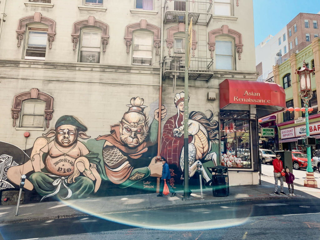Bloggerin Fraziska Reichel stellt euch die besten Insider Tipps für San Francisco vor - wie zum Beispiel dieses Mural in der Innenstadt.