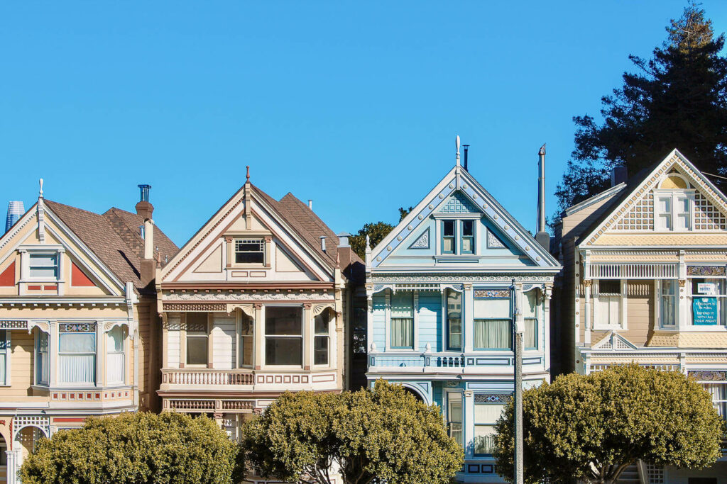 The Full House series made them an attraction: The Painted Ladies are in San Francisco and are definitely worth seeing.