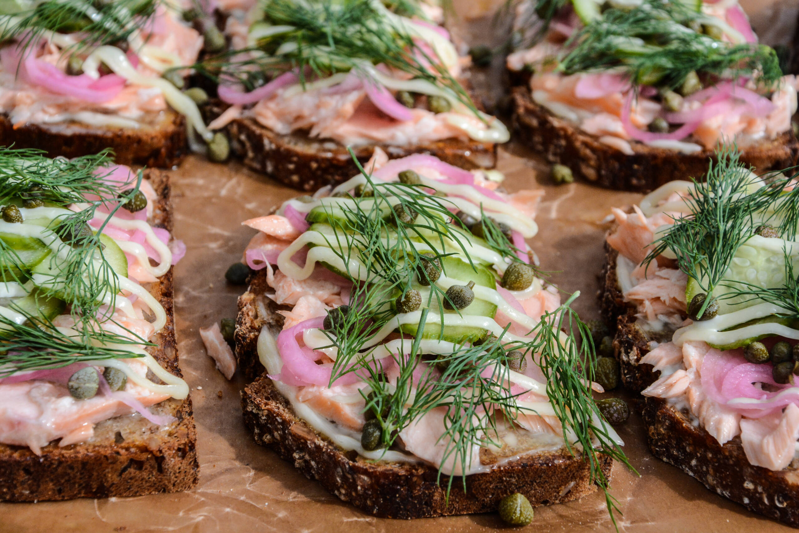 Darf in keiner schwedischen Küche fehlen: Belegte Brote.