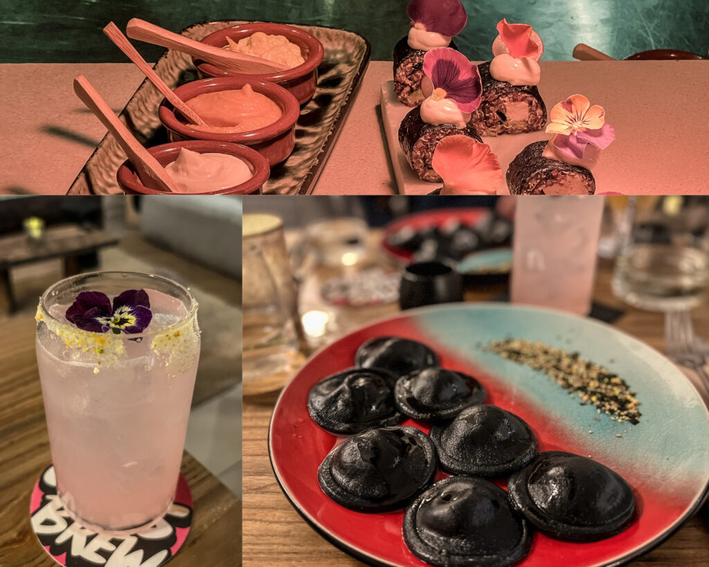 Für vegane Spezialitäten gibt es diesen Restaurant Tipp von uns: im Hearth bekommst man außergewöhnliche Getränke und Speisen, die schon farblich ein echter Hingucker sind.