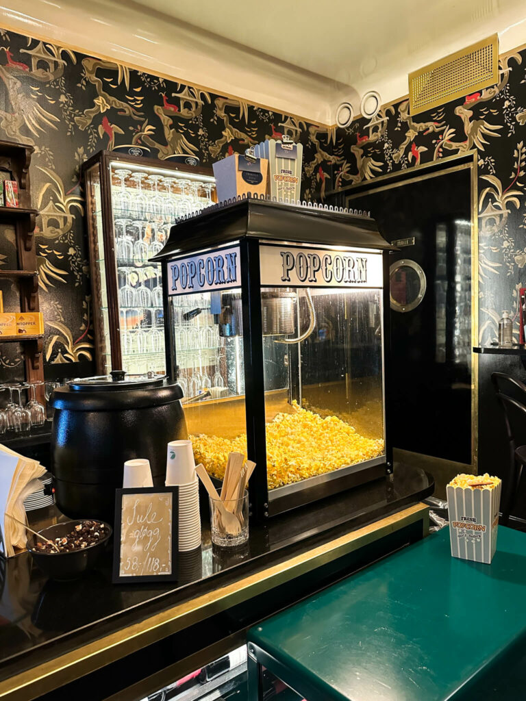 Die Popcorn-Maschine im Insider-Kino Frogner sieht kultig aus.