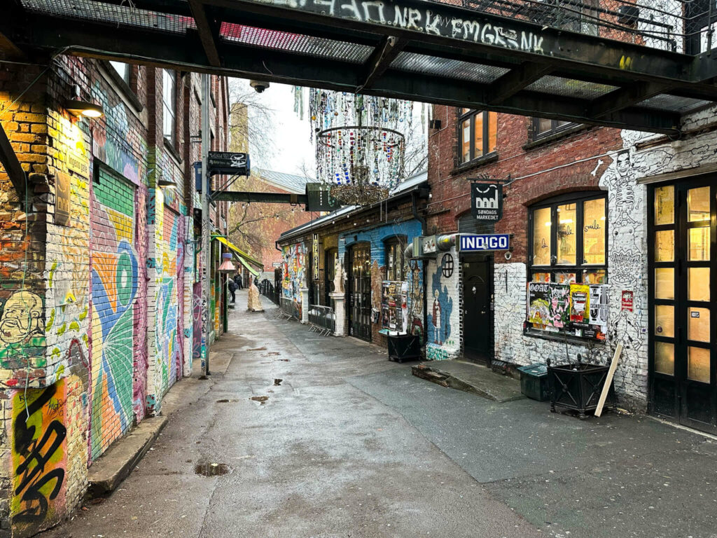 Graffitis in der Lions Gate in Oslo.